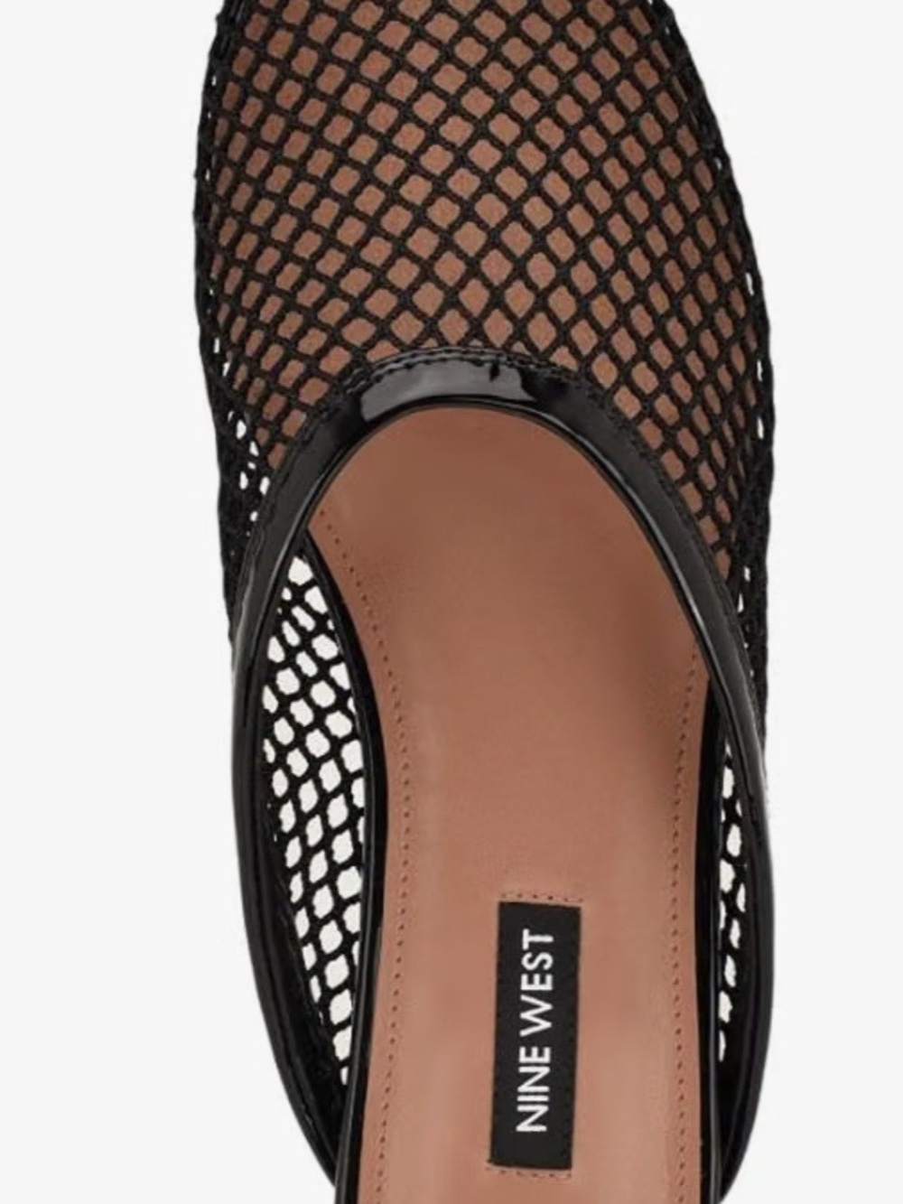 Nine West Black Mesh Ballet Flat